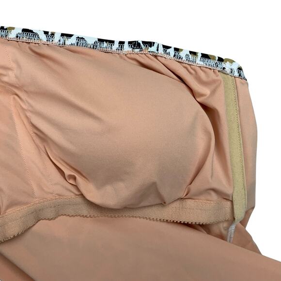 J Crew Factory Strapless Swimsuit One Piece Leopard Print Women's M - Picture 8 of 8